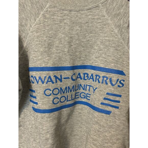 vintage 70s 80s rare rowan carrabus community college grey heather crewneck size - Picture 5 of 6